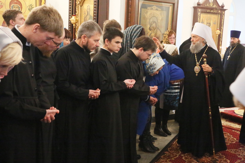Литургия в Свято-Предтеченском храме при Саранской Духовной Семинарии
